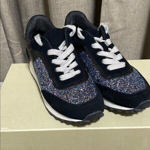 Steve Madden Women's Black Glitter Sneakers - Mabyl